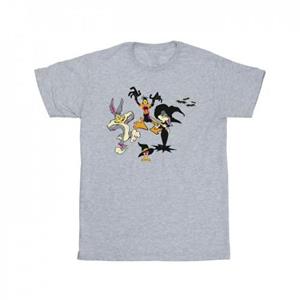 Looney Tunes meisjes Halloween vrienden katoenen T-shirt 9-11 Years wit