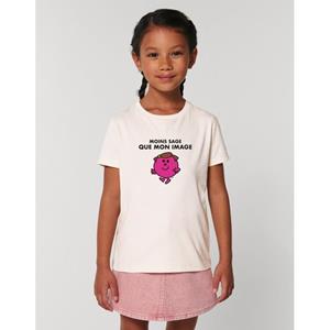 Monsieur Madame Kinder T-shirt MINDER WIJS DAN MIJN BEELD 2 ans wit