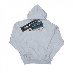 Harry Potter Heren hoodie met logo in kleur S wit