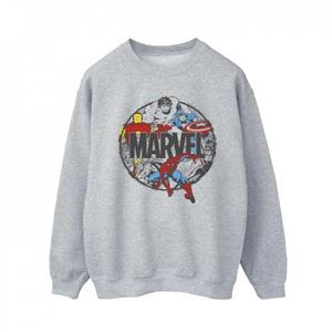 Marvel Comics karakter cirkel sweatshirt voor heren XXL wit