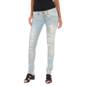 MET Dames 10DB50130 gescheurde en versleten lange denim broek 25-USA blauw