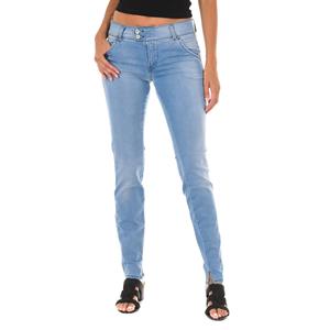MET Dames 70DBF0518 Stretch Distressed Lange Denim Broek 24-USA blauw