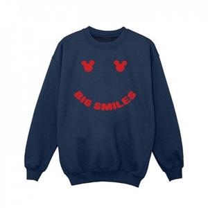 Disney meisjes Mickey Mouse grote glimlach Sweatshirt 5-6 Years wit
