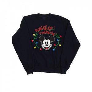 Disney Mickey Mouse kerst-gloeilampen-sweatshirt voor meisjes 5-6 Years wit