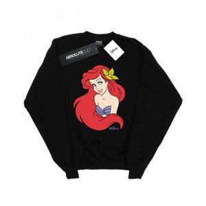 Disney Girls de kleine zeemeermin close-up sweatshirt 12-13 wit