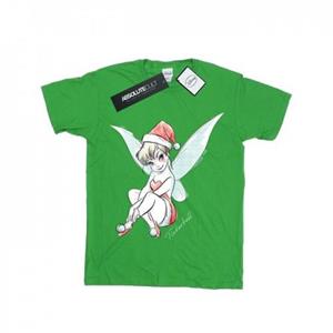 Disney meisjes Tinkerbell kerstfee katoenen T-shirt 5-6 Years wit