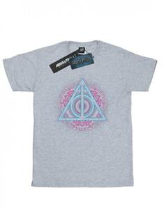 Harry Potter jongens Neon Deathly Hallows T-shirt 9-11 Years wit