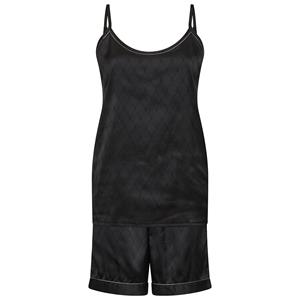 Hype The Detail Satin Short Set pyjama's, zwart