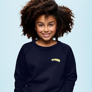 Le Roi du Tshirt Sweat Enfant ETOILE FILANTE 4 ans marineblauwe kleur