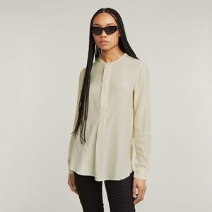 G-Star RAW Blouse met lange mouwen Half Placket Top ls wmn met verborgen knoopsluiting