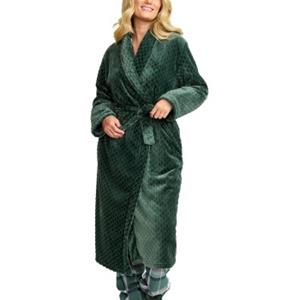 Damella Jaquard Fleece Dressing Gown 