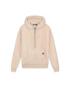 Malelions Men Sherpa Signature Hoodie | Taupe