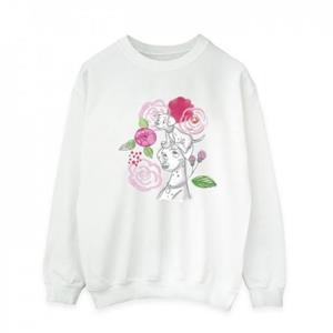 Disney Heren 101 Dalmatiërs Bloemen Sweatshirt S wit