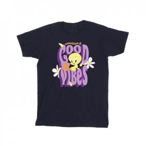 Looney Tunes meisjes Tweeday Sunshine & Good Vibes katoenen T-shirt 3-4 Years wit