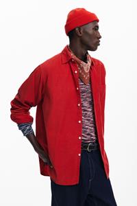 desigual Rood overhemd met borduursels - RED