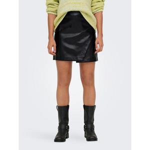 Only Onlzeta Hw Faux Lea Skirt Cc Pnt