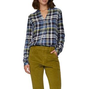 s.Oliver Blouse met lange mouwen geruit met v-halslijn