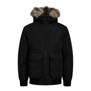 Jack & Jones Bomberjack JJCONSTRUCT FAUX FUR BOMBER Capuchon met afneembare kunstbont rand
