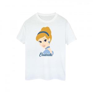 Cinderella Assepoester meisjes silhouet katoenen T-shirt 12-13 wit