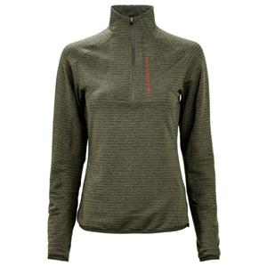 The Mountain Studio - Women's Light Tech Fleece Half Zip - Fleecetrui, olijfgroen