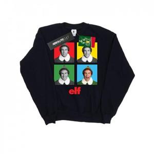 Elf jongens vier gezichten Sweatshirt 7-8 Years wit