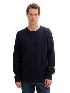 Tom Tailor Gebreide pullover met ronde hals