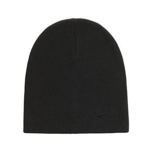 Superdry Beanie met brede omslag en logostitching