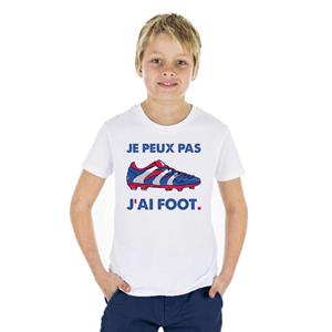 Sportifs du Dimanche Tshirt Enfant JE PEUX PAS J'AI FOOT 2 ans marineblauwe kleur