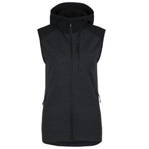 Stoic - Women's MerinoFleece335 KuolpaSt. Vest with Hood - Fleecebodywarmer, zwart