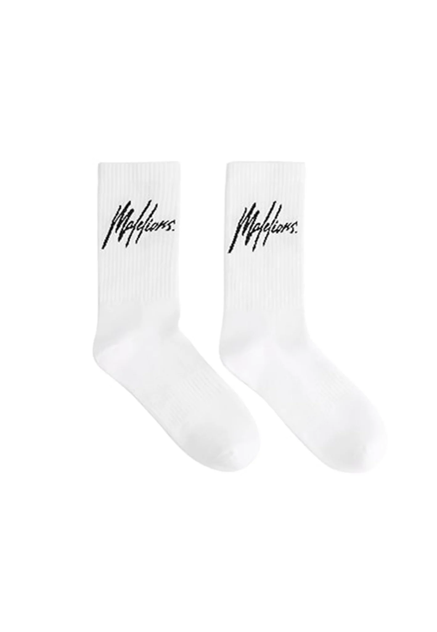 Malelions Sport Performance Socks 2-Pack | White/Black
