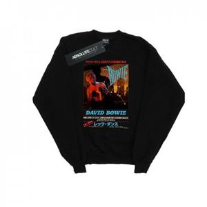 David Bowie Heren Aziatische Poster Sweatshirt M wit