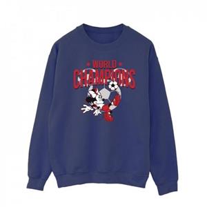 Disney Heren Minnie Mouse Wereldkampioenen Sweatshirt L wit
