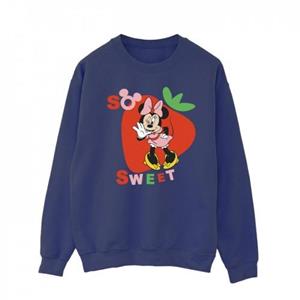 Disney Heren Minnie Mouse So Sweet Strawberry Sweatshirt L wit