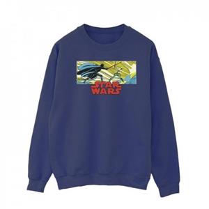 Star Wars heren stripverhaal Luke en Vader Sweatshirt L wit