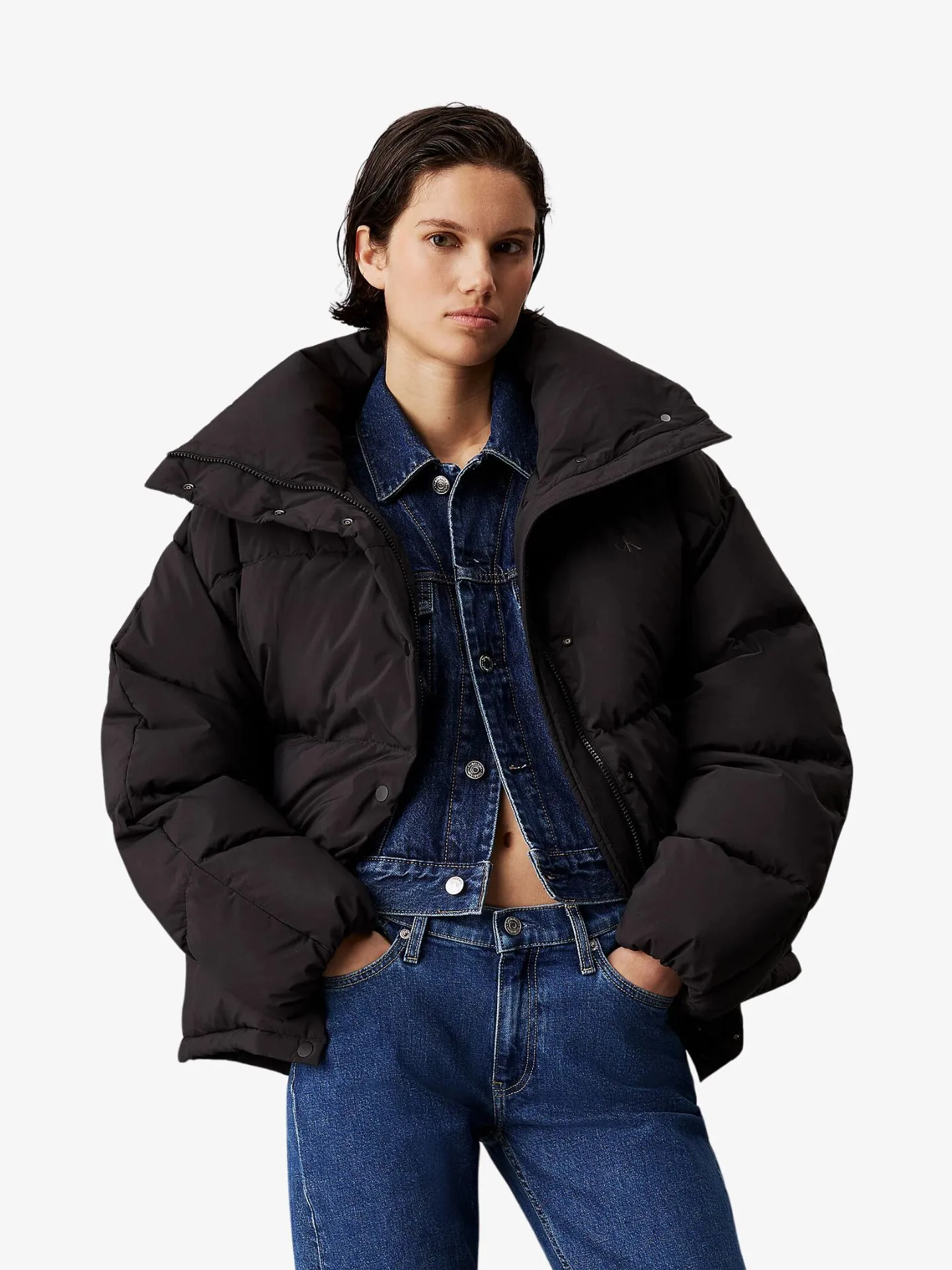 Donsjas Calvin Klein Jeans RELAXED PUFFER J20J224922