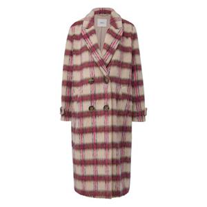 s.Oliver BLACK LABEL Lange jas met geruit patroon