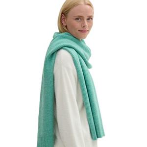 Tom Tailor Denim Gebreide sjaal effen met applicatie