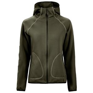 The Mountain Studio - Women's Tech Fleece Hood - Fleecevest, olijfgroen