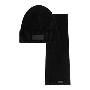 Malelions Ribbed Beanie Scarf Set