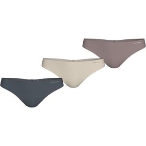 Calvin Klein 3-pack naadloze dames strings - Seamless multipack dames onderbroeken - Calvin Klein strings