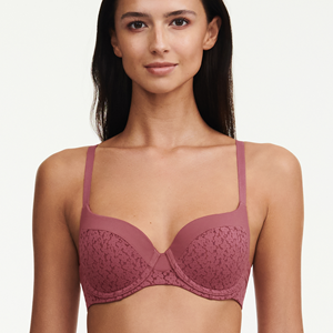 Chantelle T-shirt Beugel Bh - Sepia- Norah -Voorgevormde bh met naadloze cups