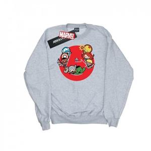 Marvel Heren Kawaii Avengers Ready Steady War Sweatshirt L wit