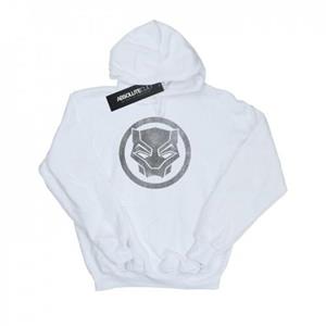 Marvel Boys Black Panther Distressed Icon-hoodie 12-13 wit