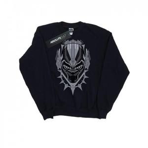 Marvel jongens zwarte panter hoofd Sweatshirt 7-8 Years wit