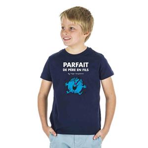 Monsieur Madame PERFECTE Kindert-shirt VAN VADER OP ZOON 2 ans marineblauwe kleur