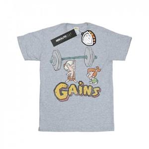 The Flintstones De Flintstones Boys Bam Bam krijgt een Distressed T-shirt 9-11 Years wit