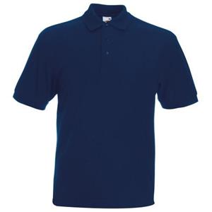 Fruit Of The Loom Heren 65/35 zwaargewicht piqué poloshirt met korte mouwen 2XL zwart