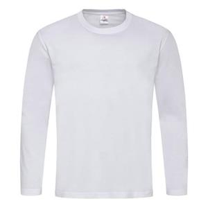 Stedman Classics Stedman Klassiek T-shirt met lange mouwen voor heren L wit