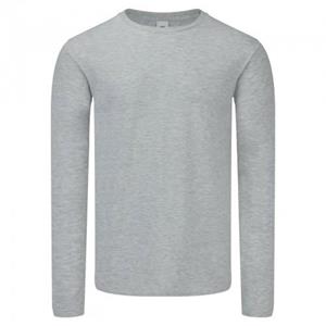 Fruit Of The Loom Heren Iconisch 150 T-shirt met lange mouwen L wit