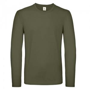 B and C B&C Heren #E150 T-shirt met lange mouwen L roze